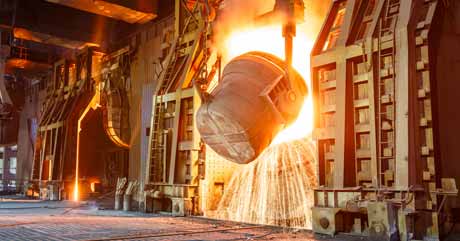 Hot Metal is Melted in Foundries