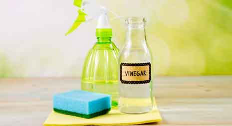 using the vinegar